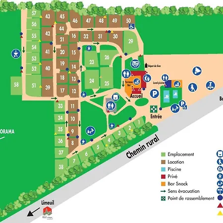 Camping Les Poutiroux אתר קמפינג Limeuil